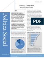 Politica Social Sintesis No 1 Pobreza y Desigualdad en America Latina