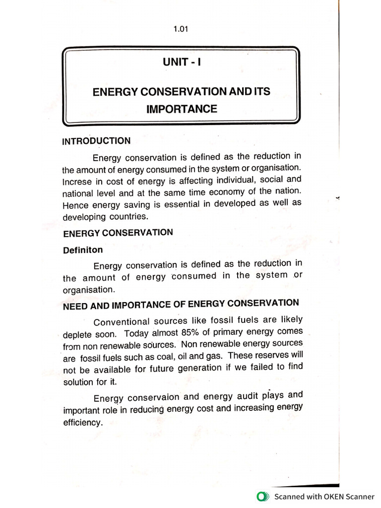 Energy Conservation and Audit | PDF