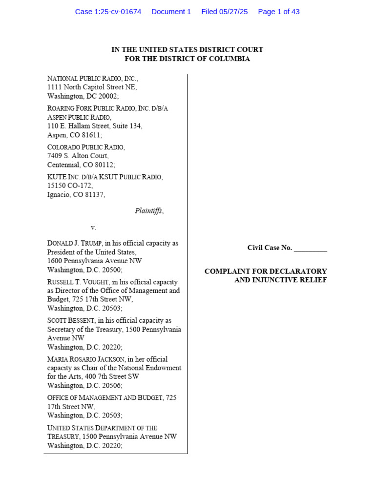 Challenge to Executive Order 14290 | PDF | Npr