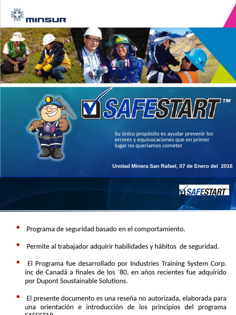 Introducción al Programa SafeStart | PDF | Mente