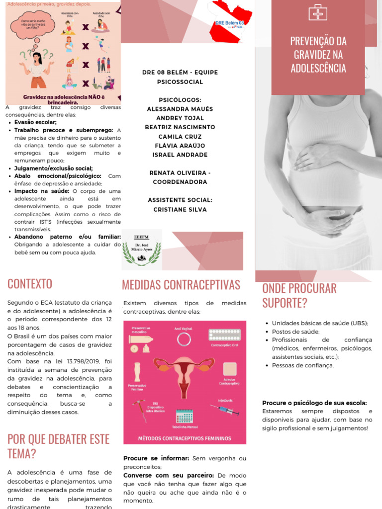 Prevenção da Gravidez na Adolescência | PDF | Adolescência | Gravidez