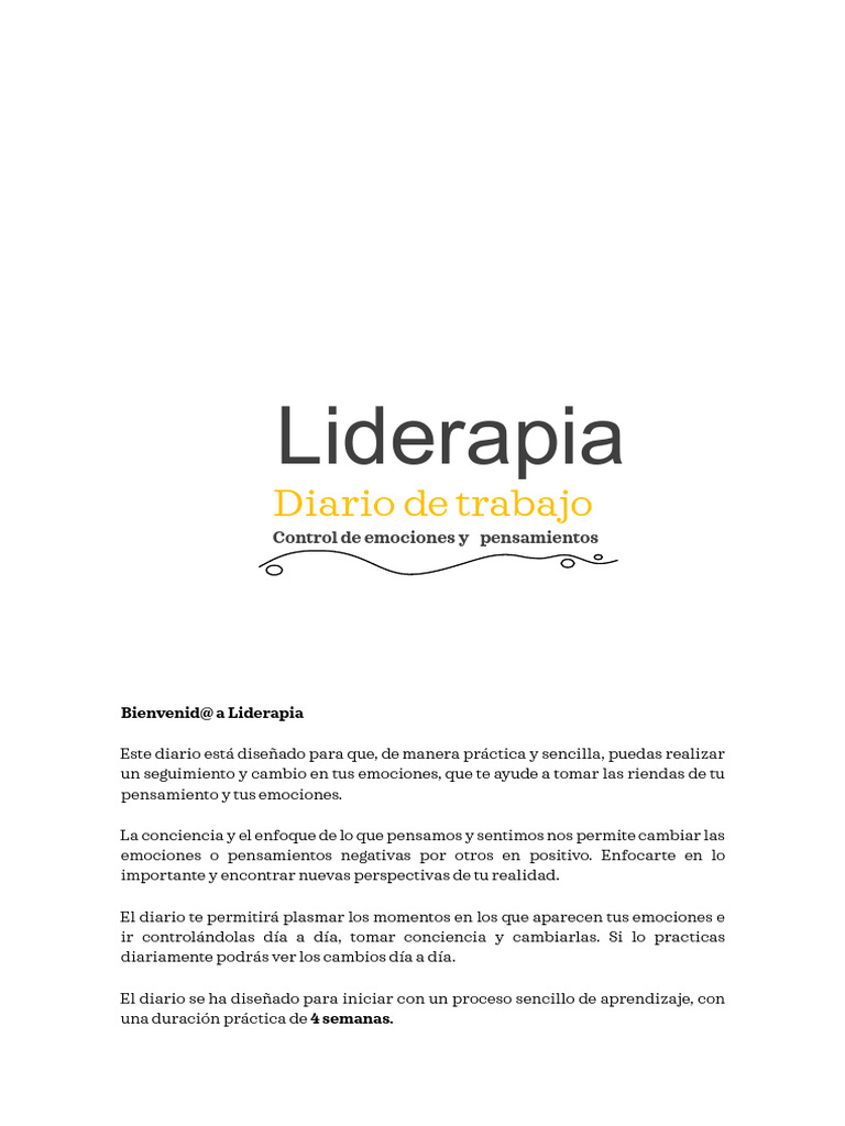 Diario de Liderazgo Emocional | PDF | Las emociones | Derechos de autor