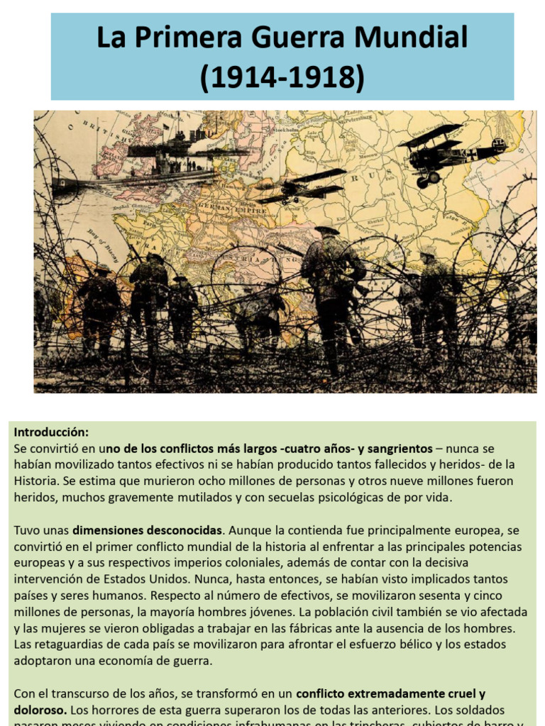 Causas y Fases de la Primera Guerra Mundial | PDF | Austria Hungría ...
