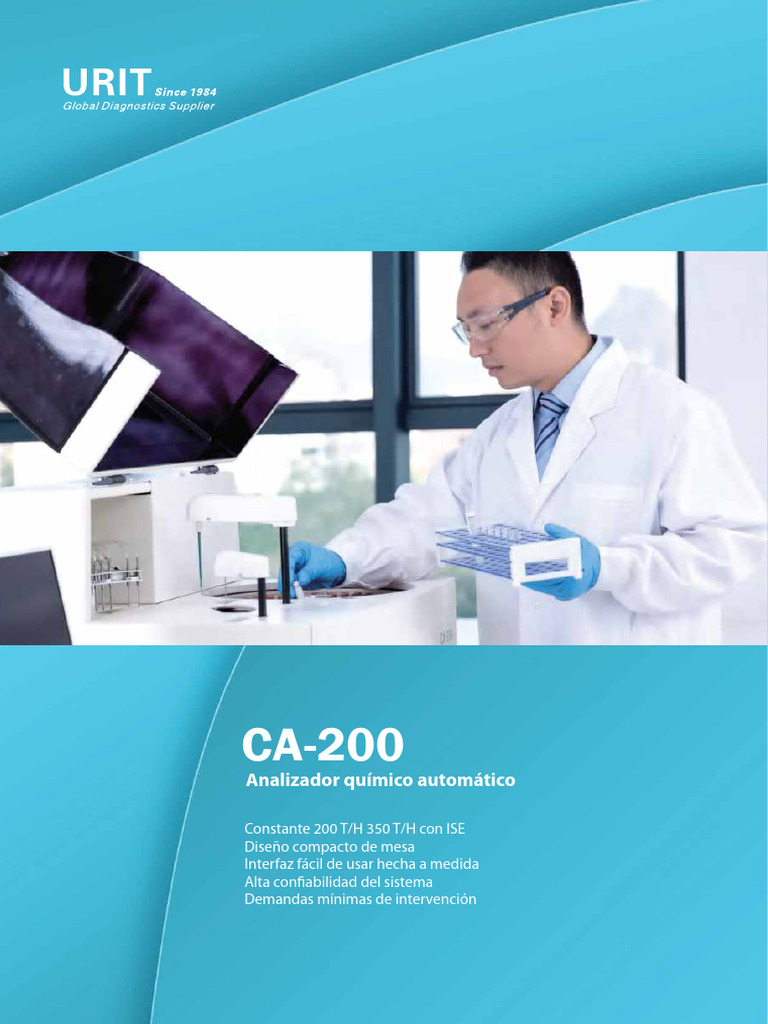 Analizador Químico Automático CA-200 | PDF | Ultravioleta