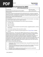 System Engineering Management Plan - DID