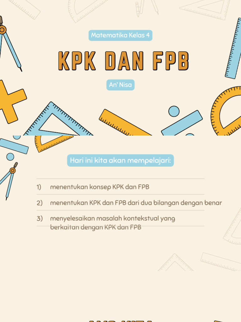 KPK dan FPB: Panduan Matematika Kelas 4 | PDF