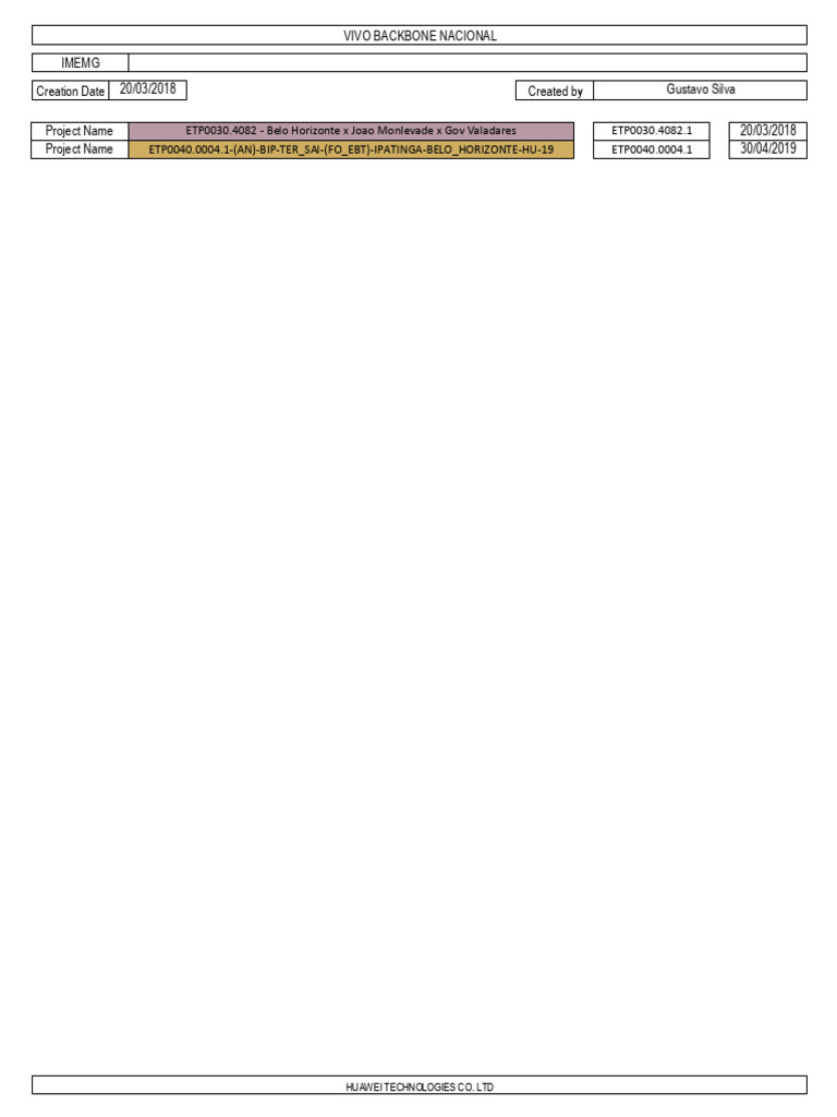 Huawei IMEMG Project Documentation | PDF