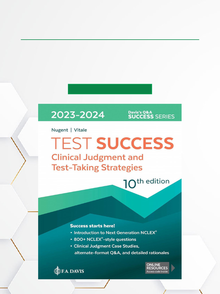 Test Success Clinical Judgment and Test Taking Strategies