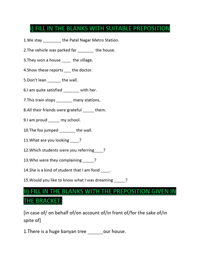 Language Worksheet | PDF