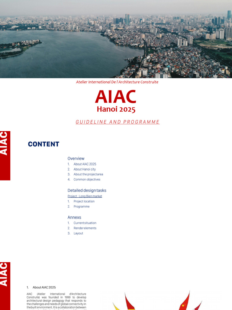 AIAC 2025 Long Bien Market Guidelines | PDF