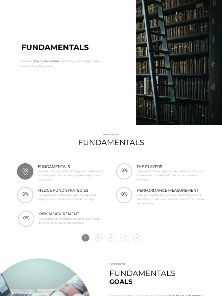 02+Fundamentals+-+01+Module+Intro | PDF | Hedge Fund | Hedge (Finance)