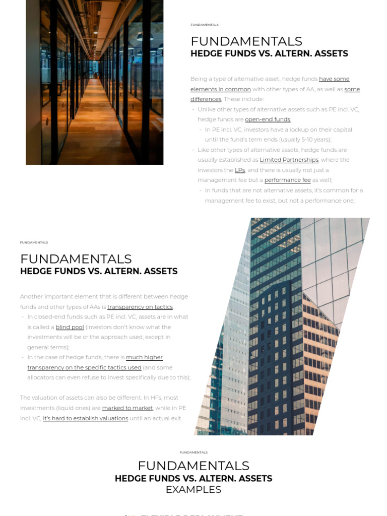 Hedge Funds vs. Alternative Assets Explained | PDF | Hedge Fund | Investing