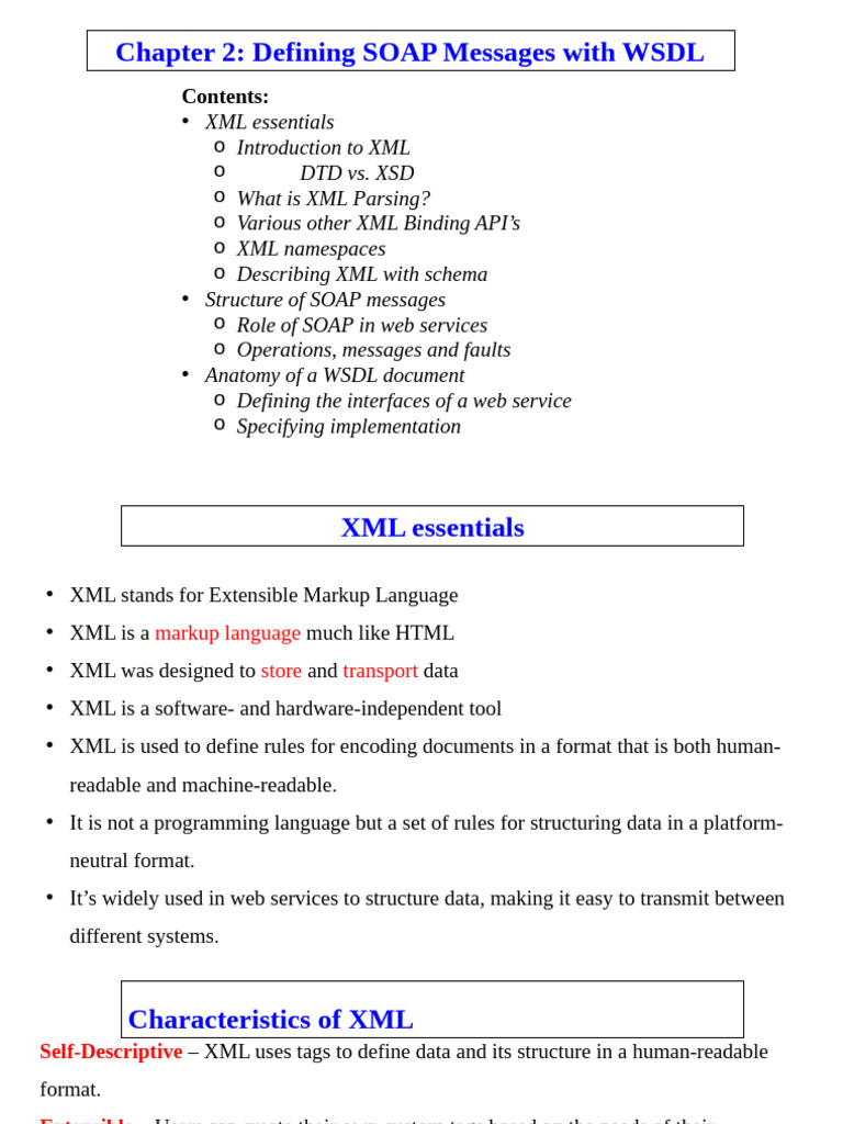 SOAP Message Structure and WSDL Basics | PDF | Xml | Soap