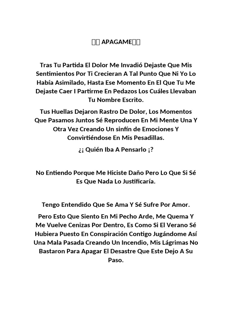 Ven y Apagame? | PDF