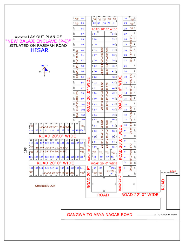 New Balaji Enclave (P-I) Rajgarh Road Model | PDF