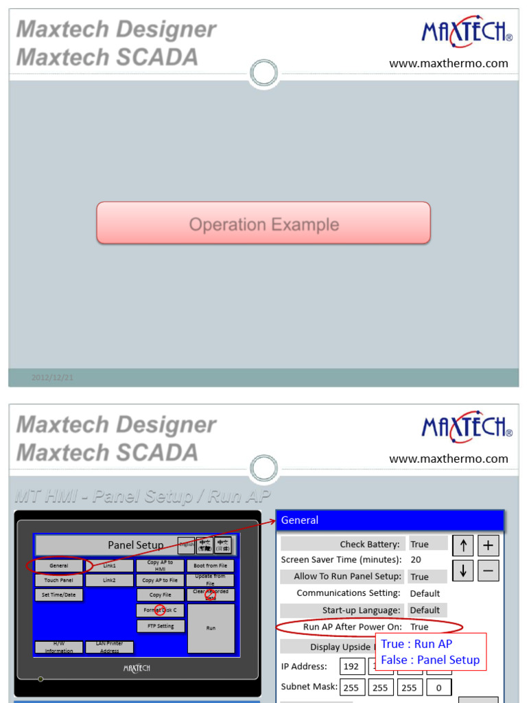 Maxtech HMI Panel Setup Guide | PDF | File Transfer Protocol | Usb ...