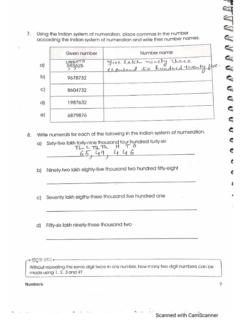 Worksheet of CH 1 | PDF