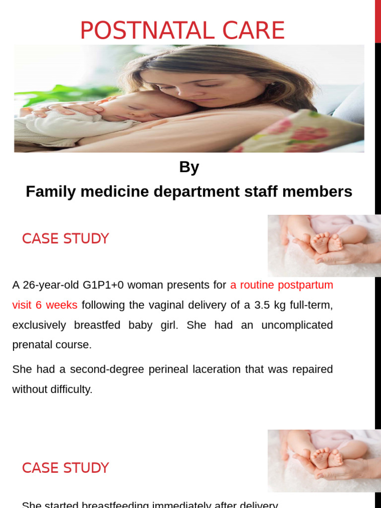 Postnatal Care: Essential Guidelines | PDF | Postpartum Period | Childbirth