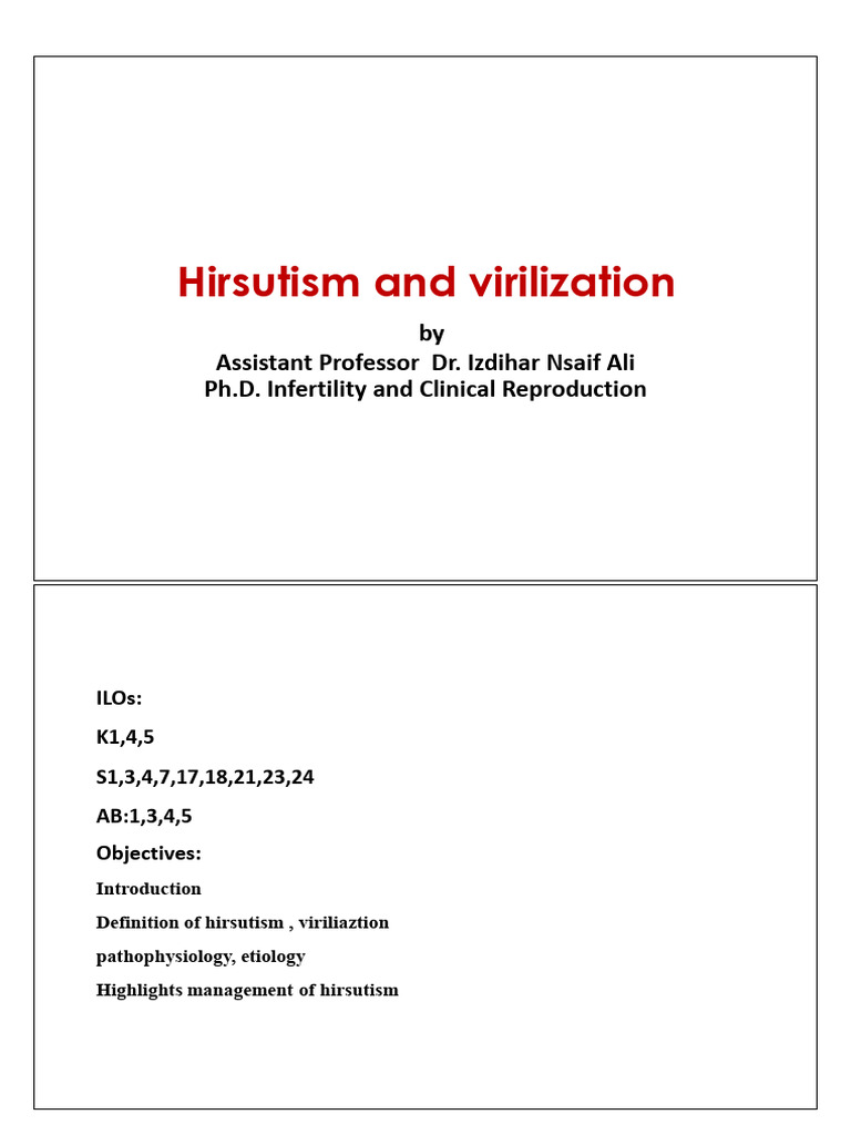 Hirsutism and Virilization Overview | PDF | Polycystic Ovary Syndrome ...