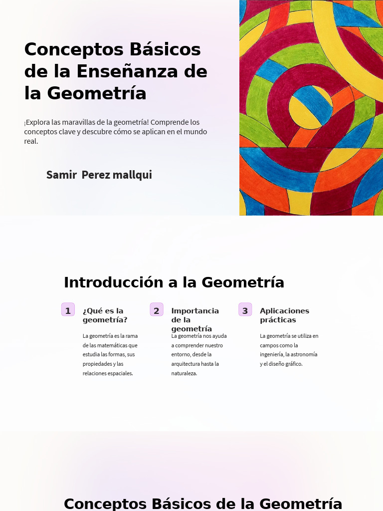 Conceptos Basicos de La Ensenanza de La Geometria | PDF | Geometría ...