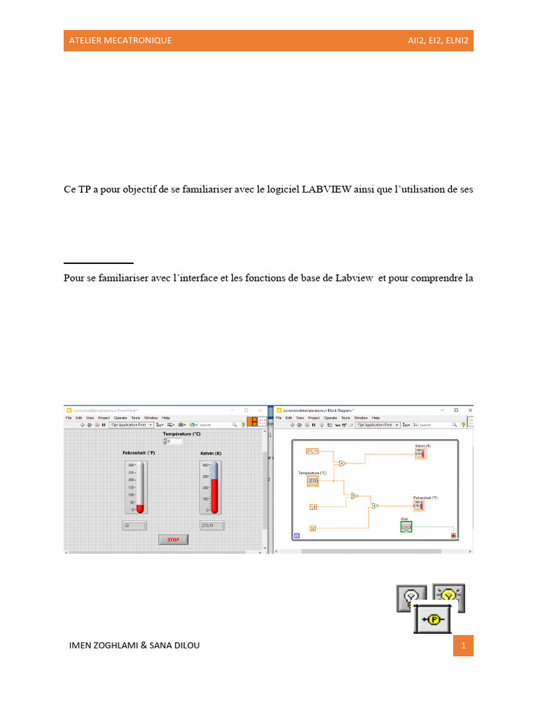 Initiation à LabVIEW : TP et Applications | PDF | Structure de contrôle ...