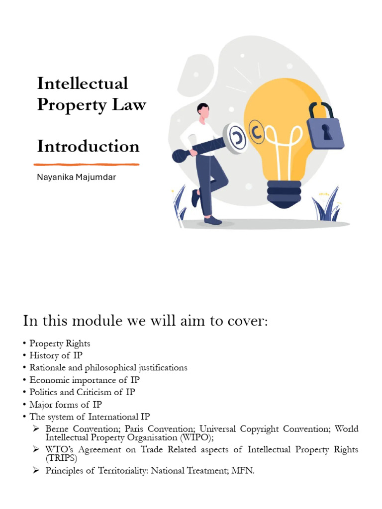 Overview of Intellectual Property Law | PDF | Intellectual Property ...