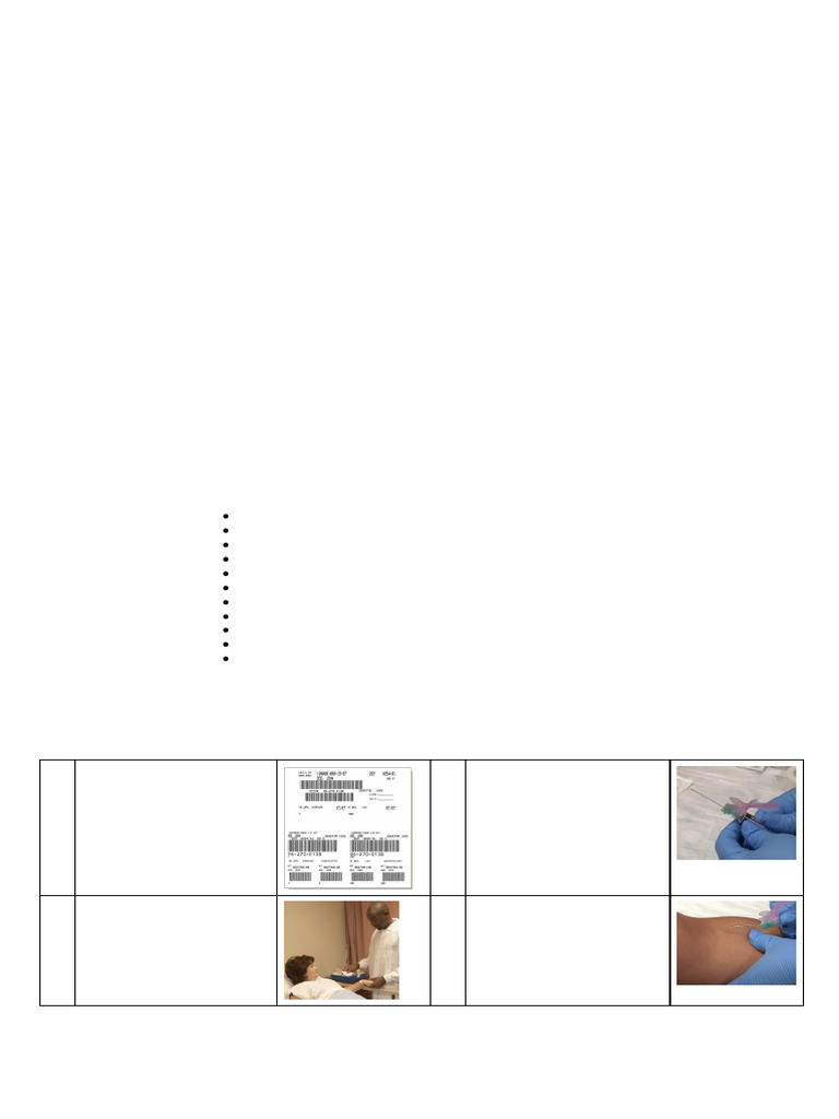Venipuncture Procedure Using Syringe | PDF