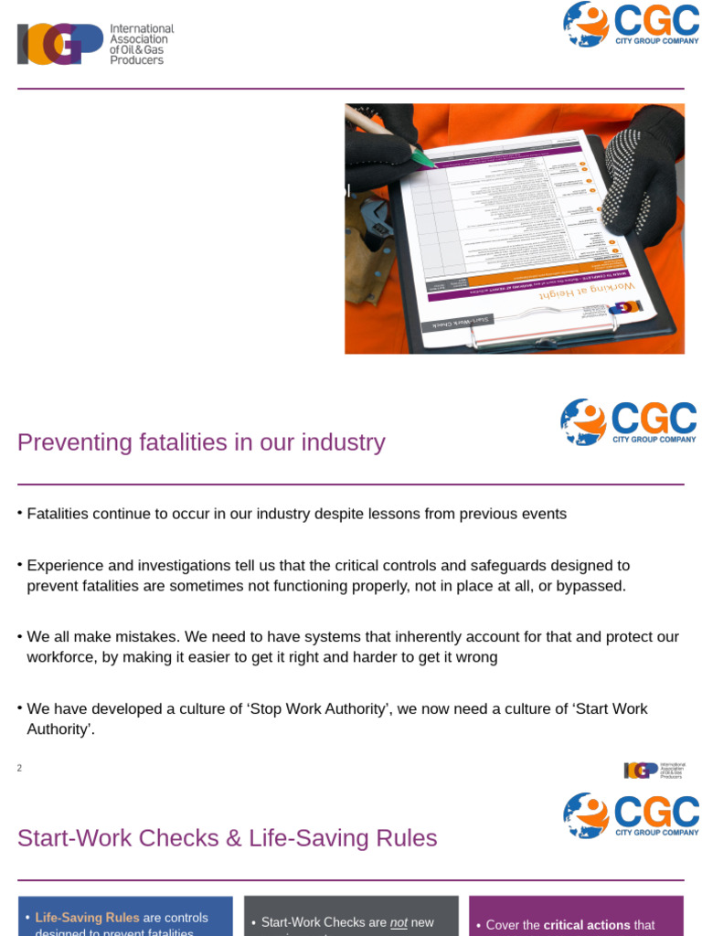 Start-Work Checks for Safety Compliance | PDF