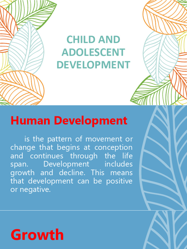 Child And Adolescent Development Pdf Cognitive Development Schema