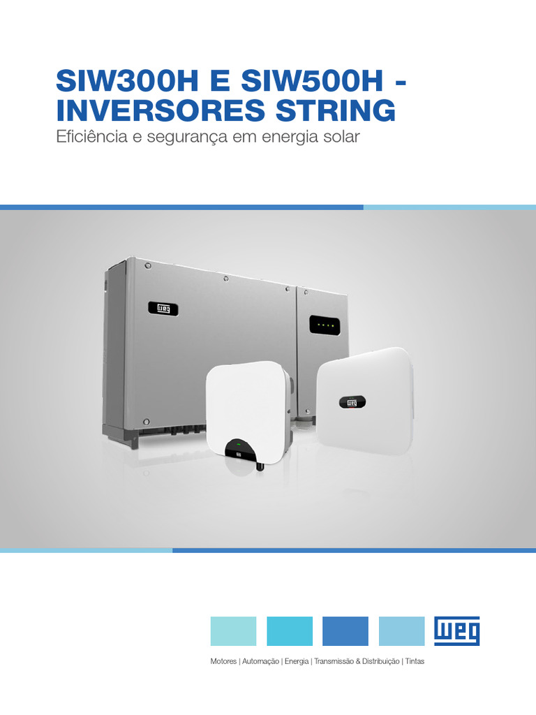 Inversores SIW300H e SIW500H | PDF | Corrente alternada | Rede elétrica