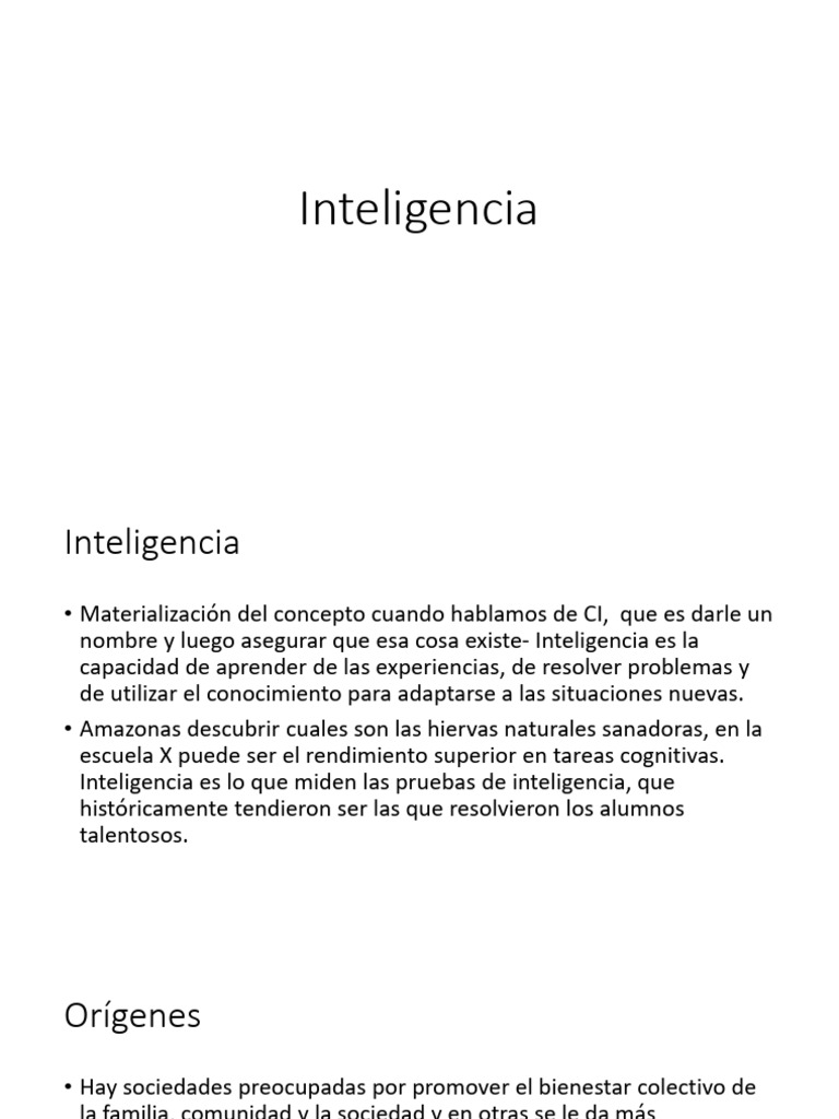 Historia y Medición de la Inteligencia | PDF | Cociente de inteligencia ...