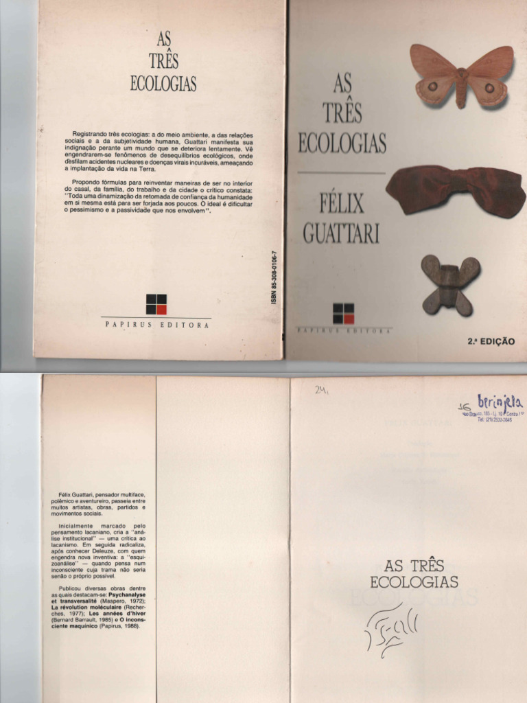 Félix Guattari As Três Ecologias PDF