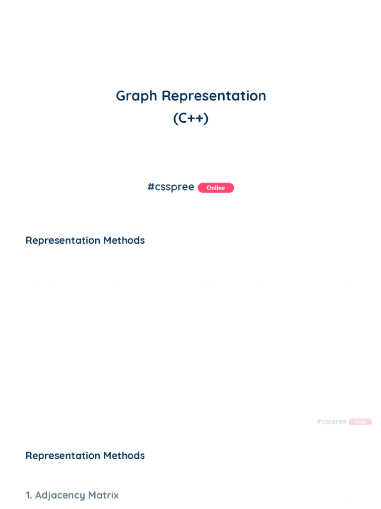 Graph Representation | PDF