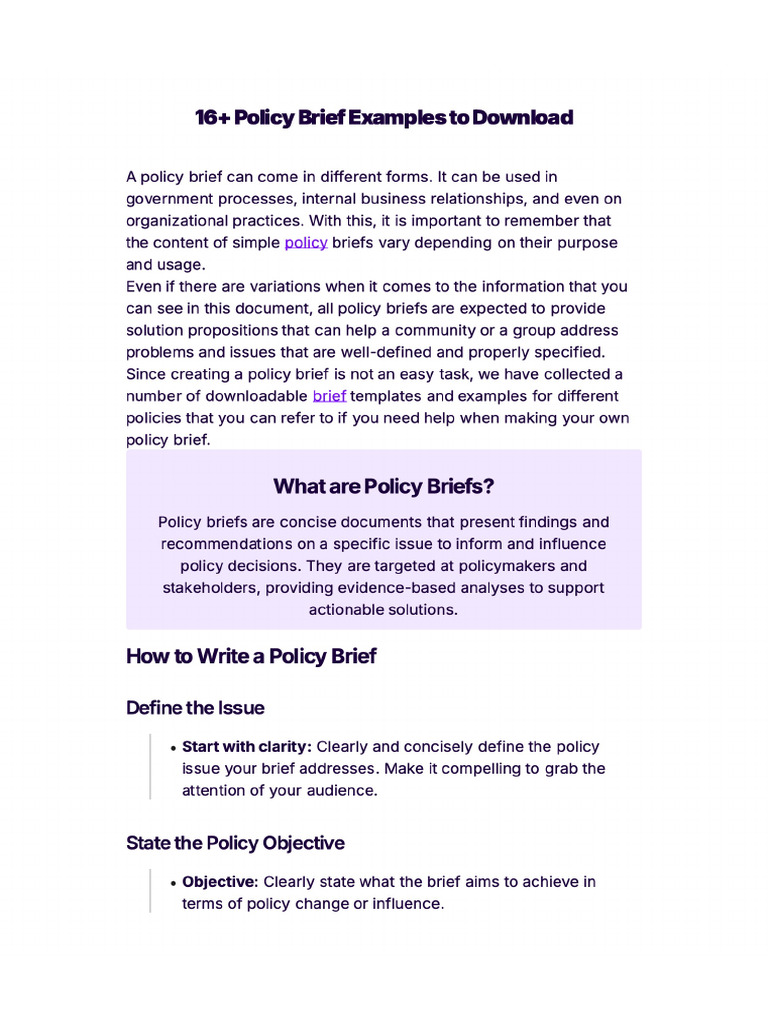Policy Briefs | PDF