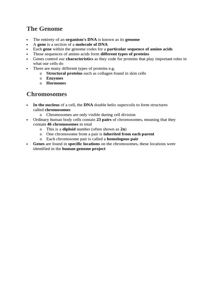 Understanding the Human Genome Basics | PDF