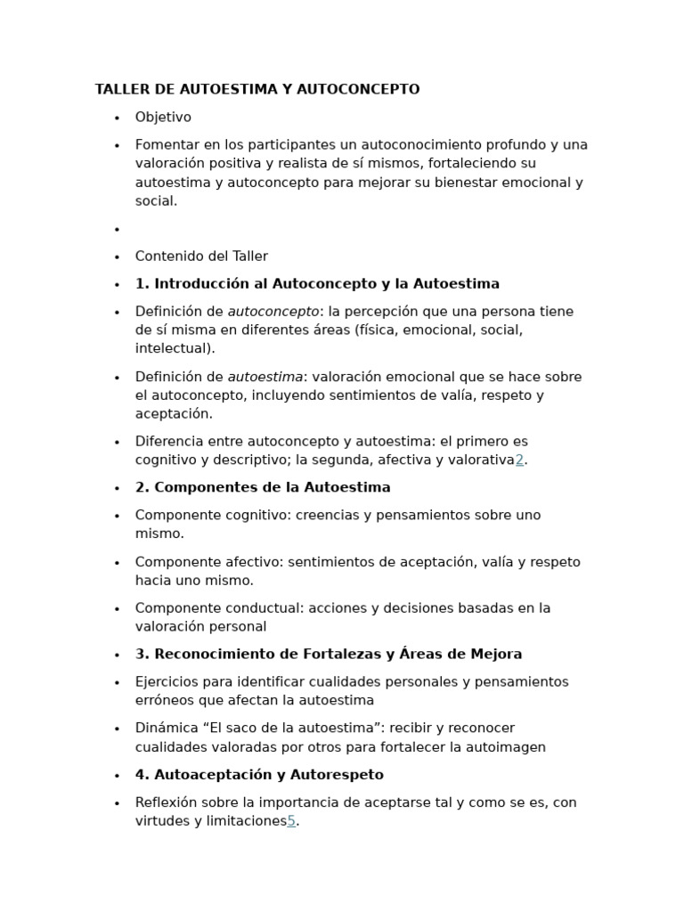 Ejercicios de Autoestima para Adolescentes | PDF | Autoestima ...