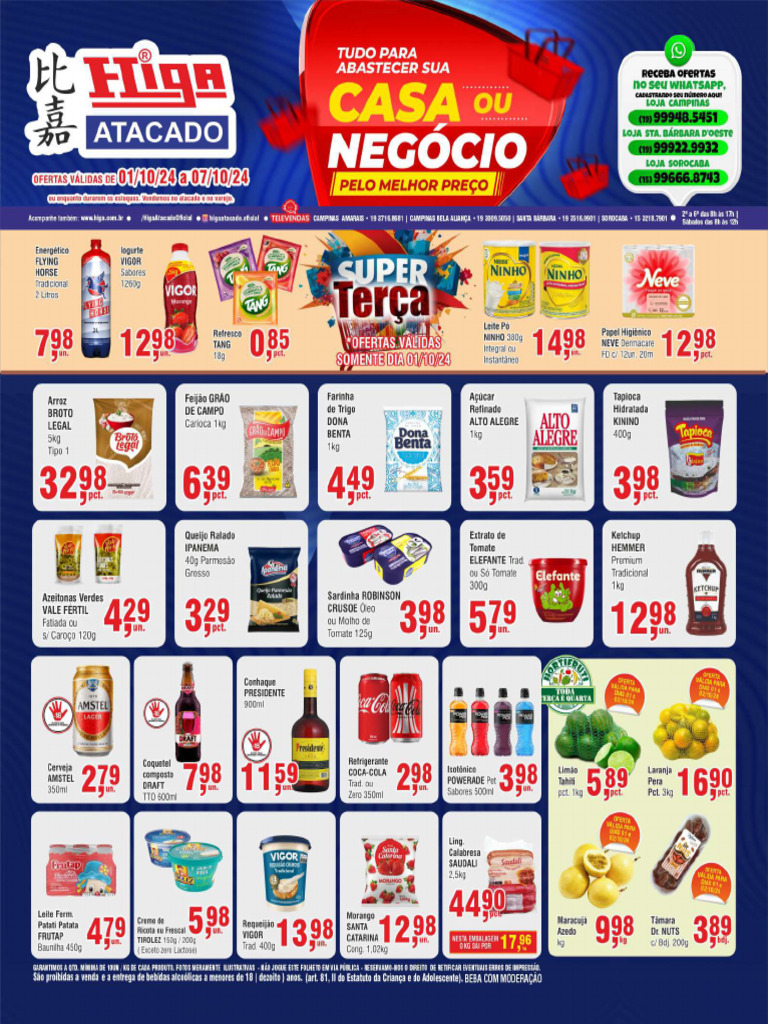 Higa Atacado Ofertas 241001 241007 | PDF