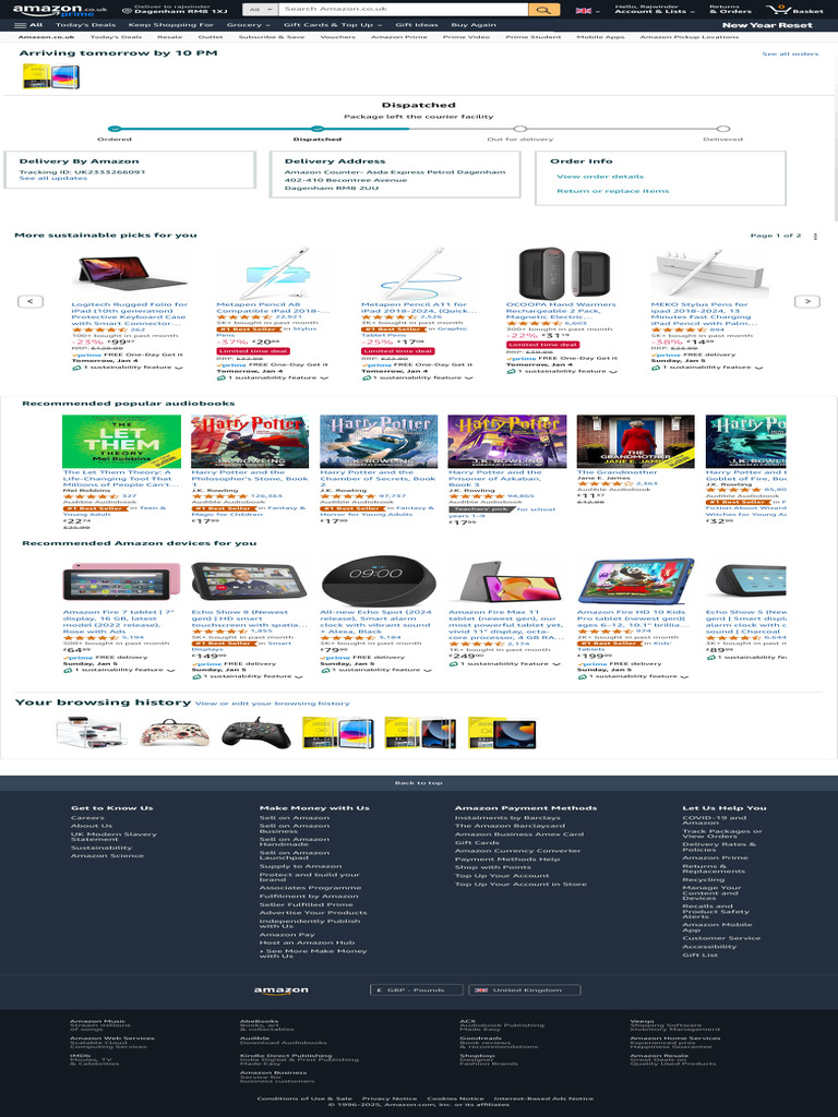 Amazon Order Delivery Details | PDF | I Pad | Amazon Echo
