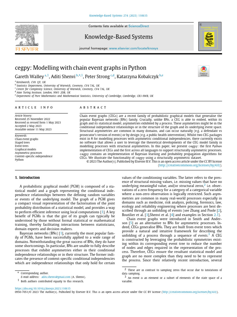 Python Implementation of Chain Event Graphs | PDF | Bayesian Network ...