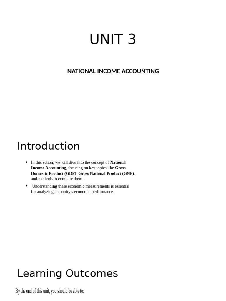 National Income Accounting Explained | PDF | Cost Of Living | Gross ...