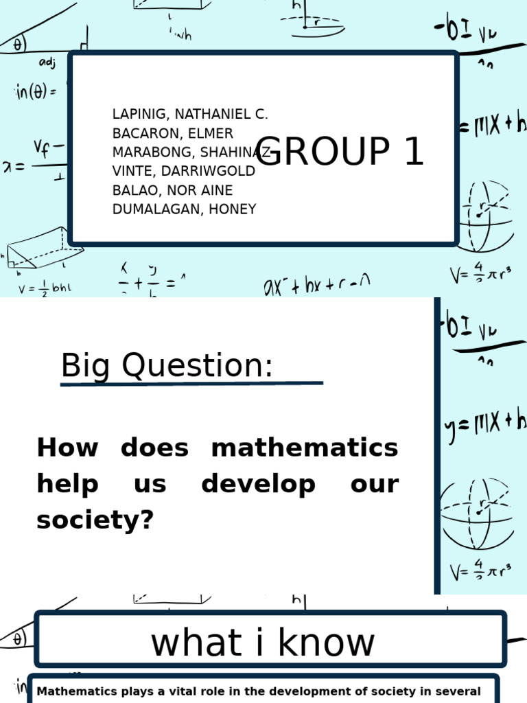 Interpreting Numerical Expressions Math Presentation in Light Blue Math ...