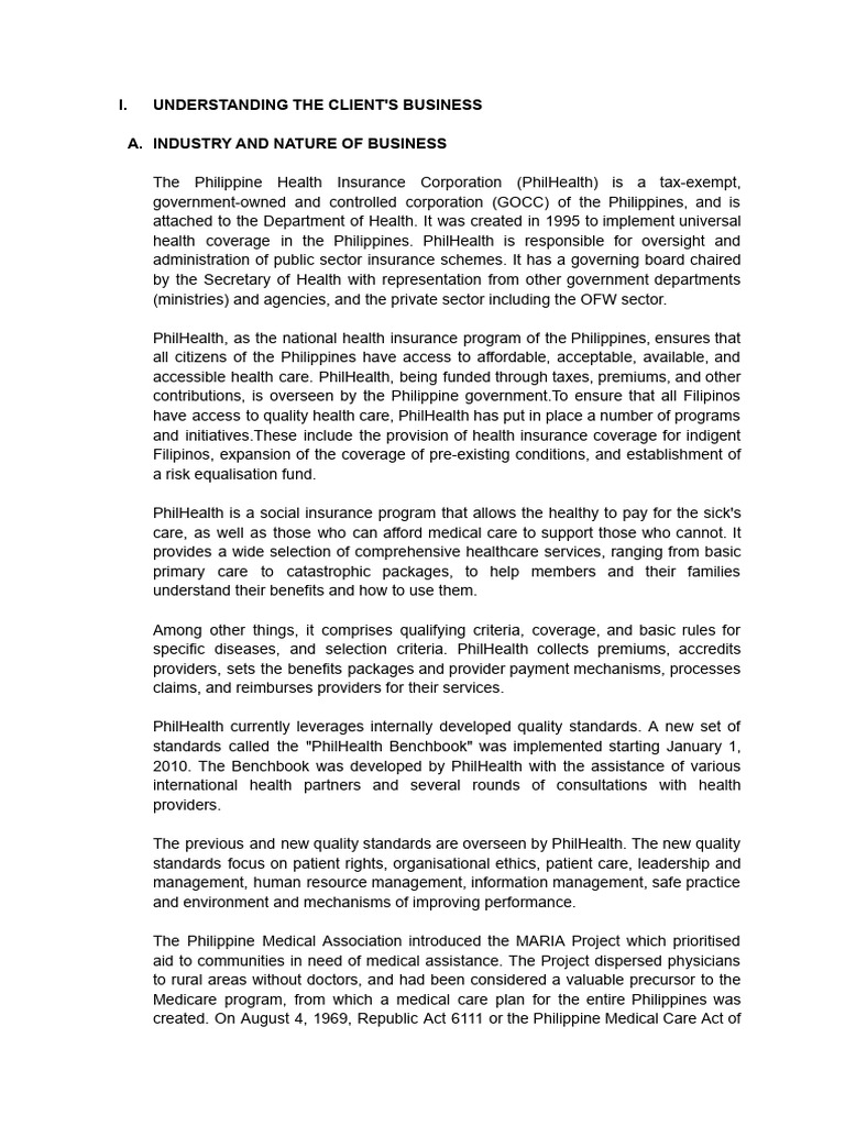 PhilHealth Mission, Vision, and Values | PDF | Internal Control | Risk ...