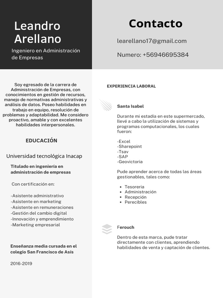 Black Grey Color Blocks Project Manager CV | PDF