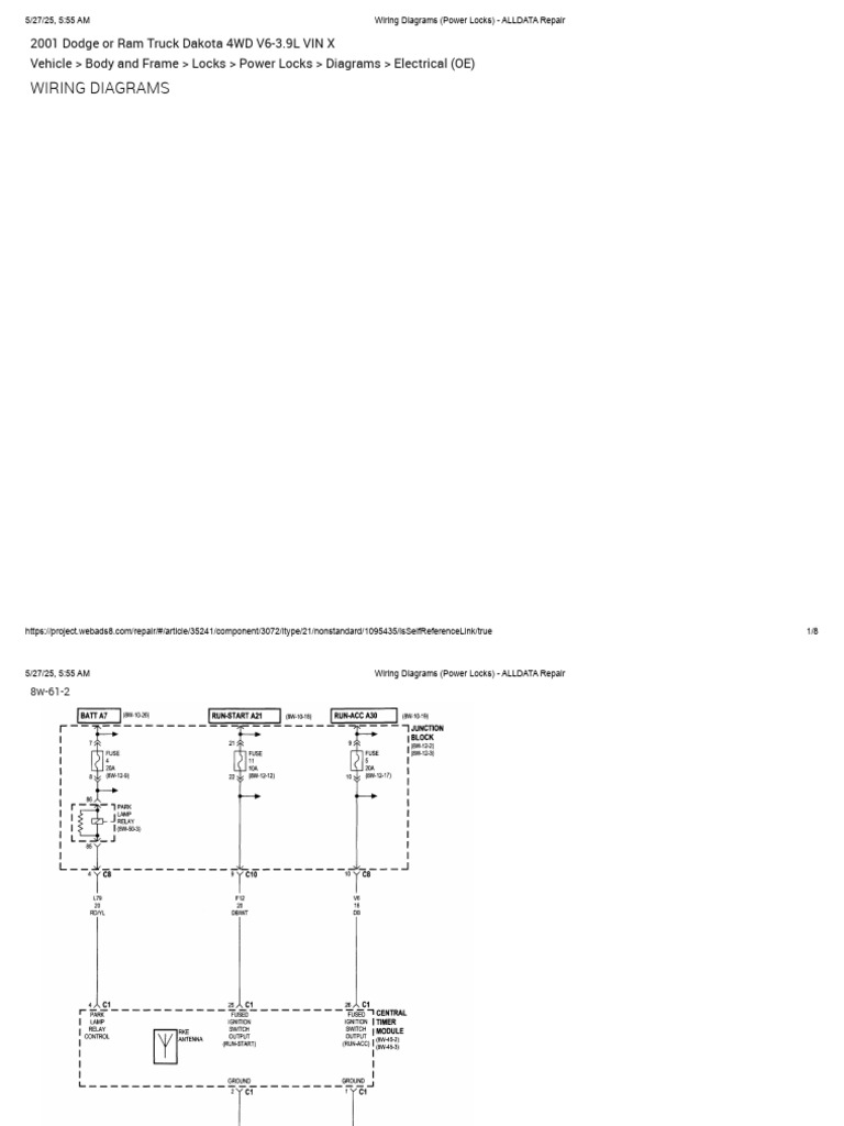 Wiring Diagrams (Power Locks) ALLDATA Repair PDF Vehicles