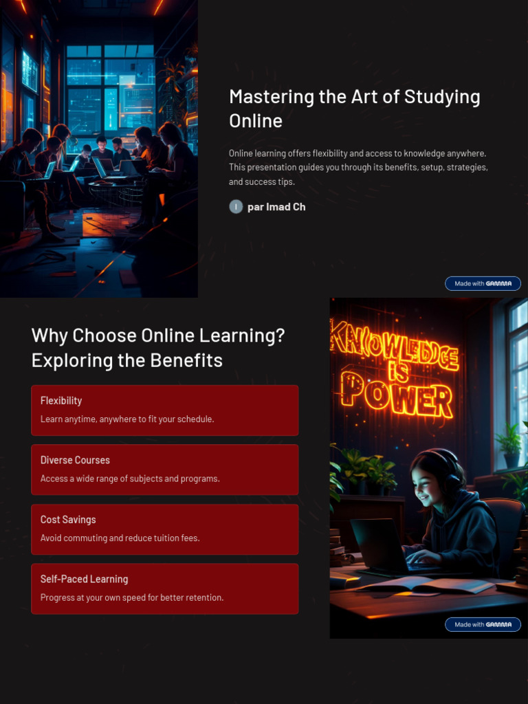 Online Learning Success Strategies | PDF | Educational Technology ...