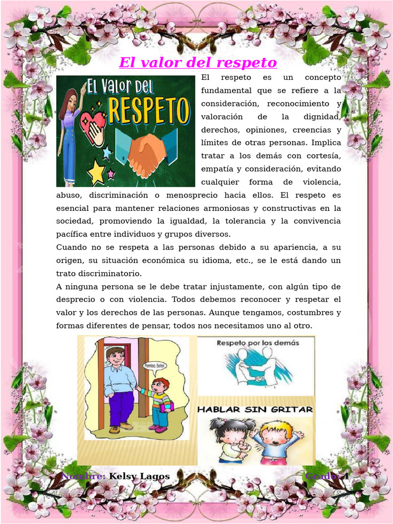 El Valor del Respeto en la Sociedad | PDF