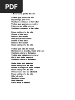 Letras Portugues Gloria a Deus