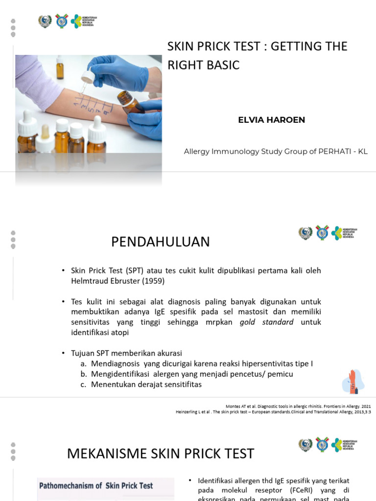Diagnosa dan Prosedur Skin Prick Test | PDF
