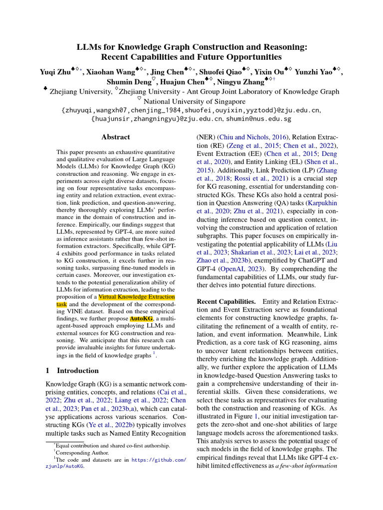 LLMs in Knowledge Graph Construction | PDF | Knowledge | Cognitive Science