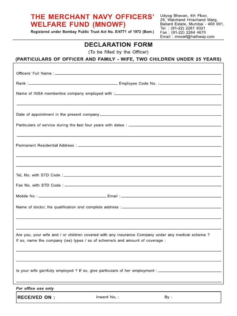 Declaration Form | PDF